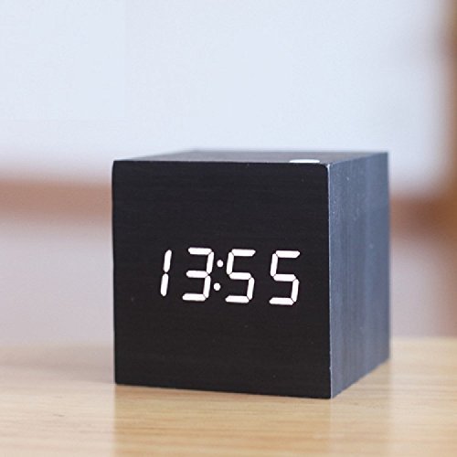 XJoel Powered Digital LED Desk Alarm Clock with Thermometer N6