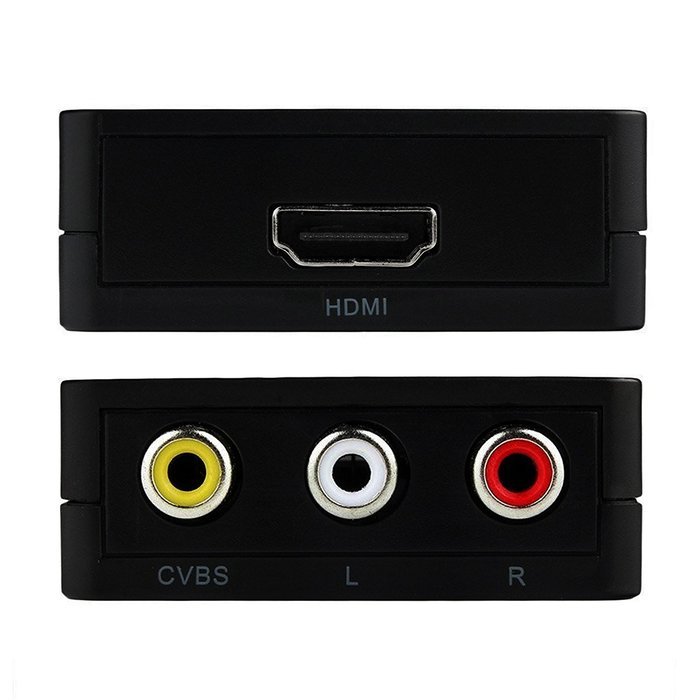 Top Quality Mini HDMI to AV Converter Box 1080p HDMI to AV/CVBS/RCA Composite L/R Adapter PAL/NTSC Format Output... N3