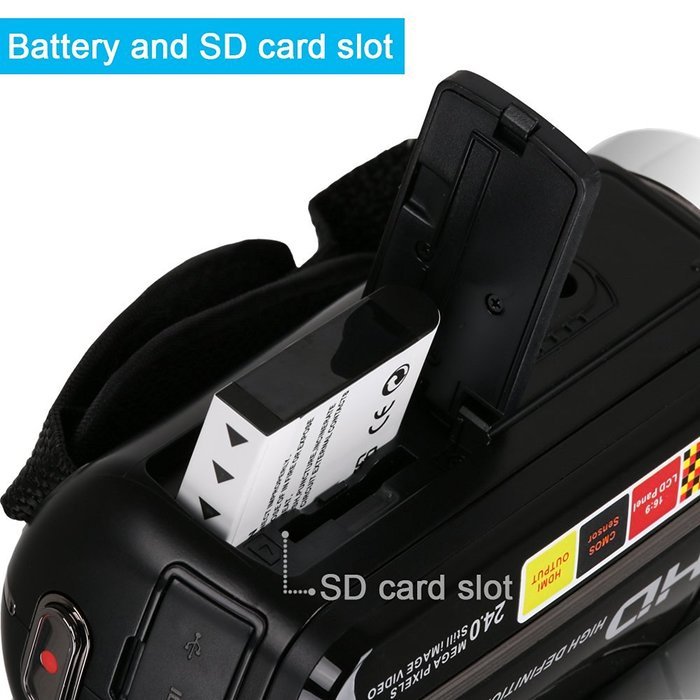 Video Camcorder, Besteker Portable HD 1080p IR Night Vision Max. 24.0 MP Enhanced Digital Camera Camcorders DV... N4
