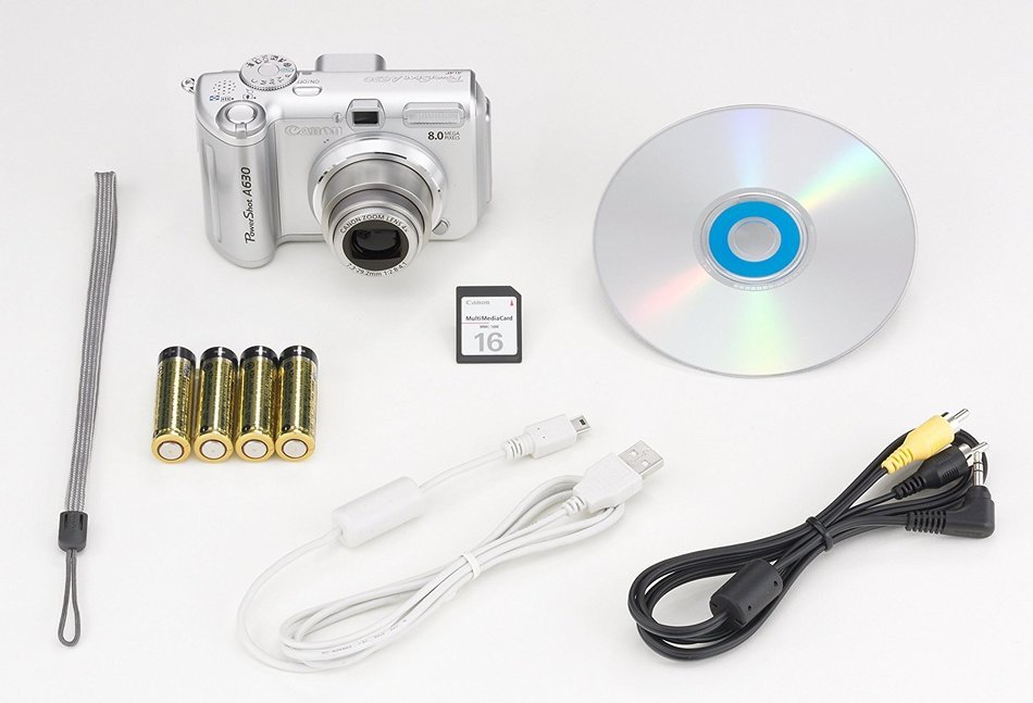 Canon PowerShot A630 8MP Digital Camera with 4x Optical Zoom N6