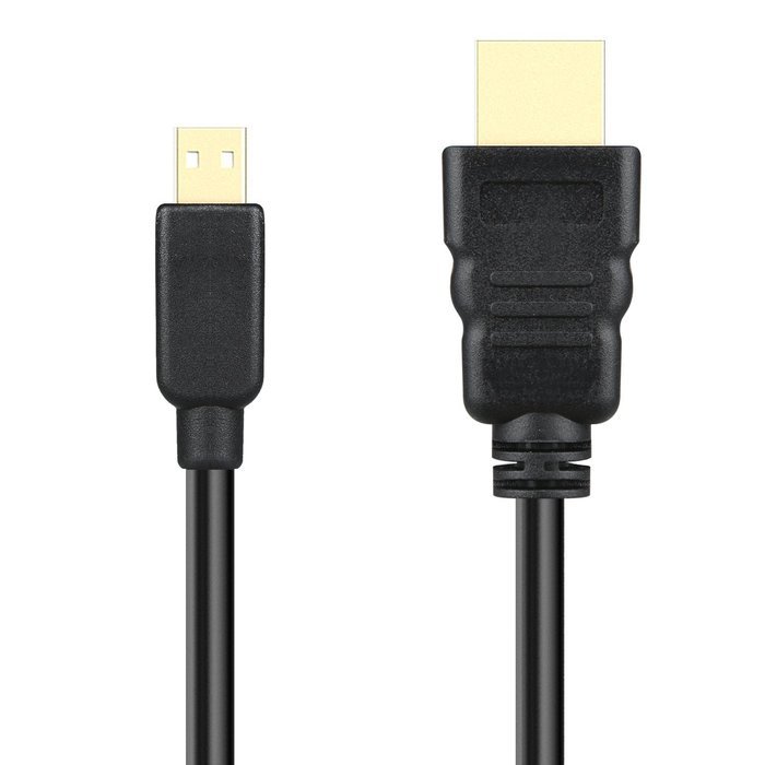Micro HDMI to HDMI Cable, TechRise 2-Meters High-Speed Gold Plated HDTV HDMI to Micro HDMI Cable Adapter Converter... N4