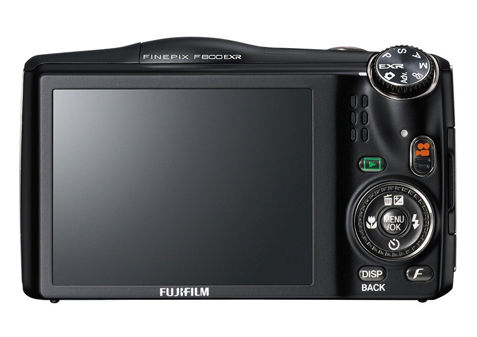 Fujifilm F800EXR 16MP Digital Camera with 20x Optical Image Stabilized Zoom and 3.0-Inch TFT LCD, Black N2