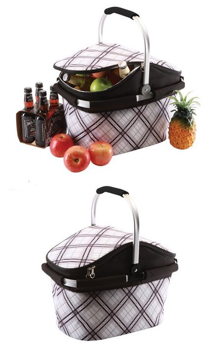 Outdoor Picnic Basket Portable Ice Pack Insulation 44*25*34Cm
