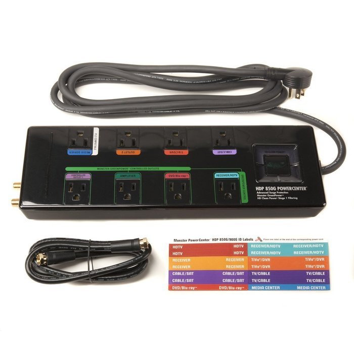 Monster Cable GreenPower 8-Outlets Surge Suppressor N8