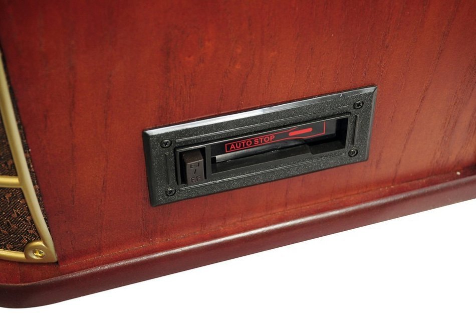 Pyle Home PTCDS2UI AM/FM Radio/CD/Cassette/USB Classic Turntable with iPod Dock N3