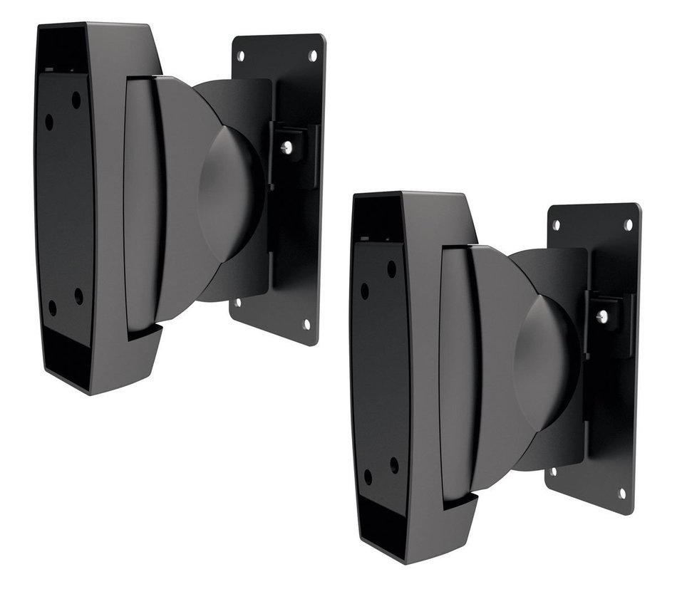 ViiRO Universal Speaker Mounting Brackets Black - Sold in Pairs - Supports up to 22lbs (10kgs) N2