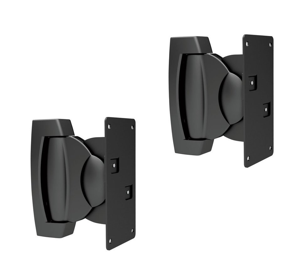ViiRO Universal Speaker Mounting Brackets Black - Sold in Pairs - Supports up to 22lbs (10kgs) N3