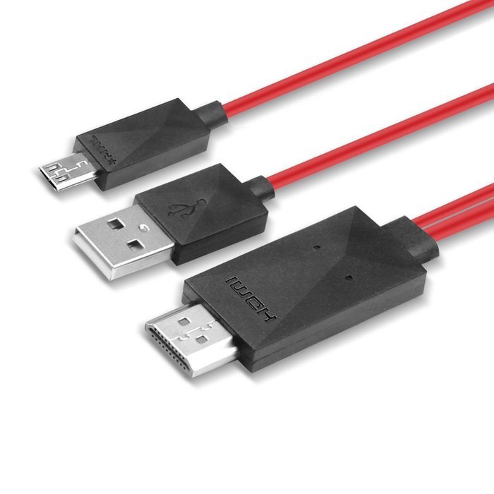 Bosmix 6.5 Feet 11 Pin Mircro USB (MHL) to HDMI adapter cable 1080P HDTV for Samsung Galaxy S3/S4/S5, Note 2/3... N4