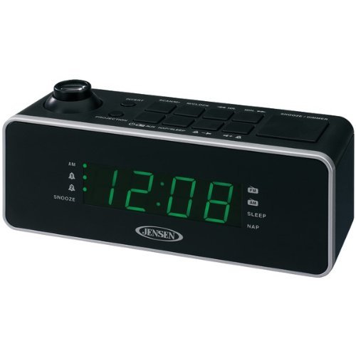 New JENSEN JCR-235 Dual Alarm Projection Clock Radio