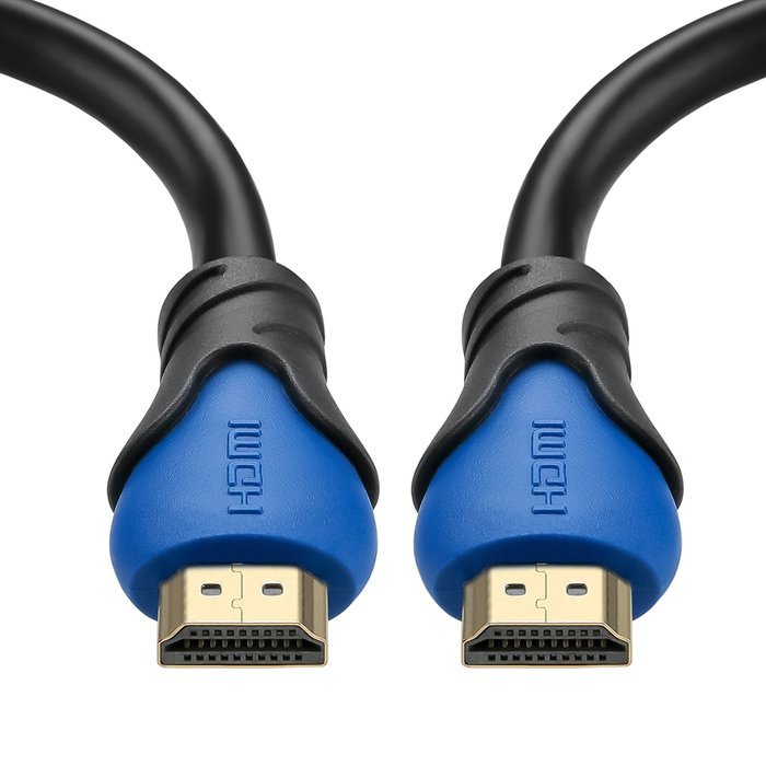 A-tech Series Blue&black - High speed Hdmi Cable 100 Ft with Built-in Signal Booster Metal Black Case,Supports... N54