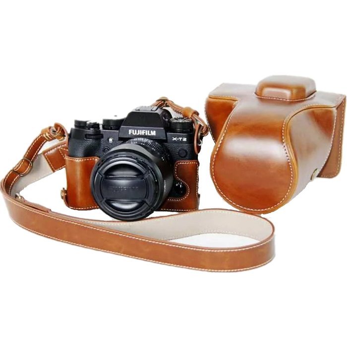 xhorizon TM FL1 Full Protection Bottom Opening Version Protective Leather Camera Case Bag with Tripod Design for... N71