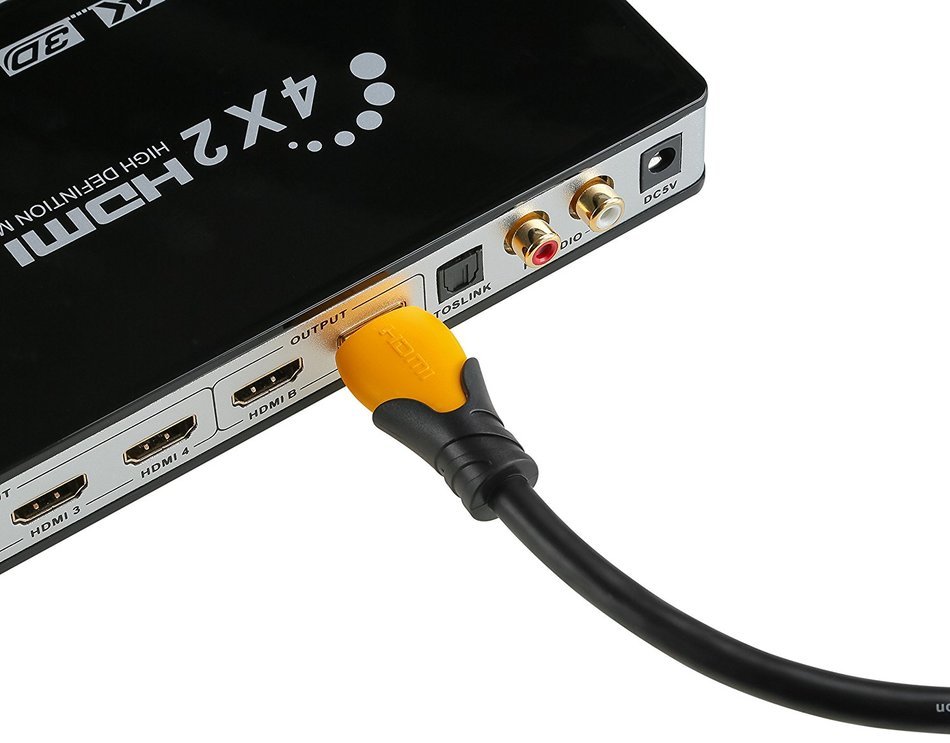 A-tech Series Blue&black - High speed Hdmi Cable 100 Ft with Built-in Signal Booster Metal Black Case,Supports... N58