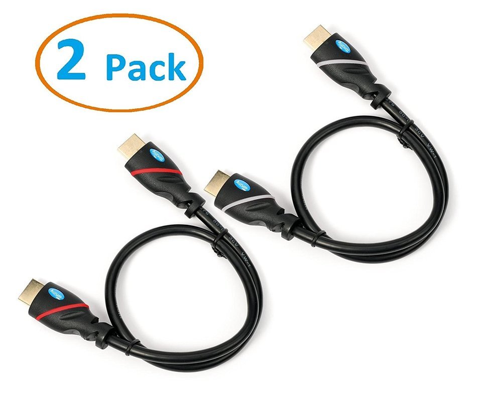 Aurum High Speed HDMI Cable With Ethernet 4 PACK (6 Ft) - Supports 3D & Audio Return Channel [Latest Version]... N2