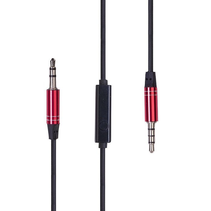 AUX Cable, Kapas 3ft Male to Male 3.5mm Universal Gold Plated Design Auxiliary Audio Stereo Cable with Microphone N3