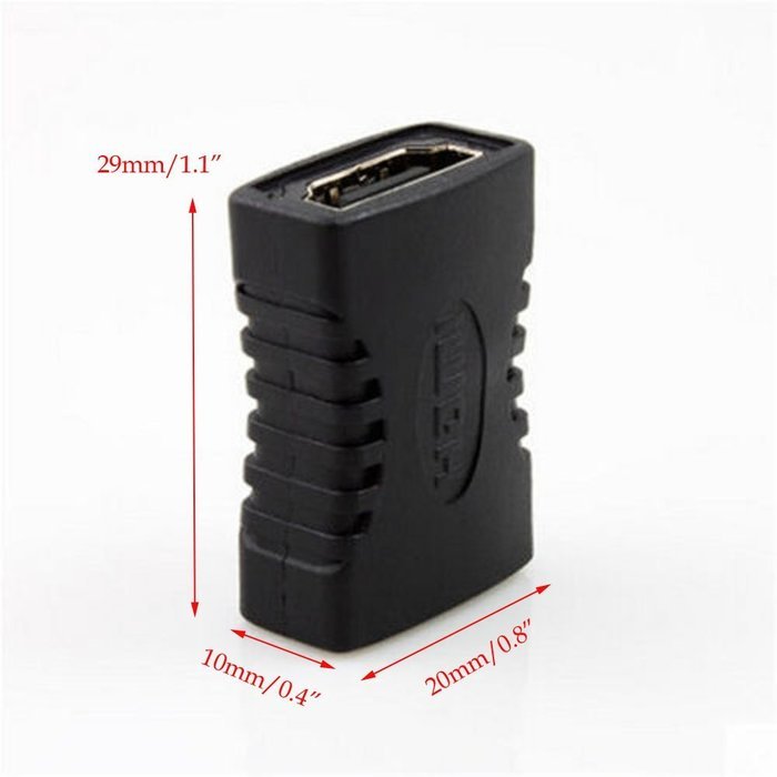 yueton Pack of 5 Nickel Plated HDMI Female to Female F/F Coupler Connector Adapter N4