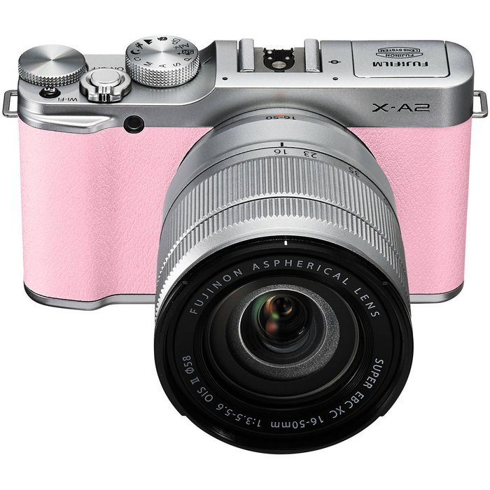 Fujifilm X-A2 Mirrorless Digital Camera with 16-50mm Lens (Pink) International Model No Warranty
