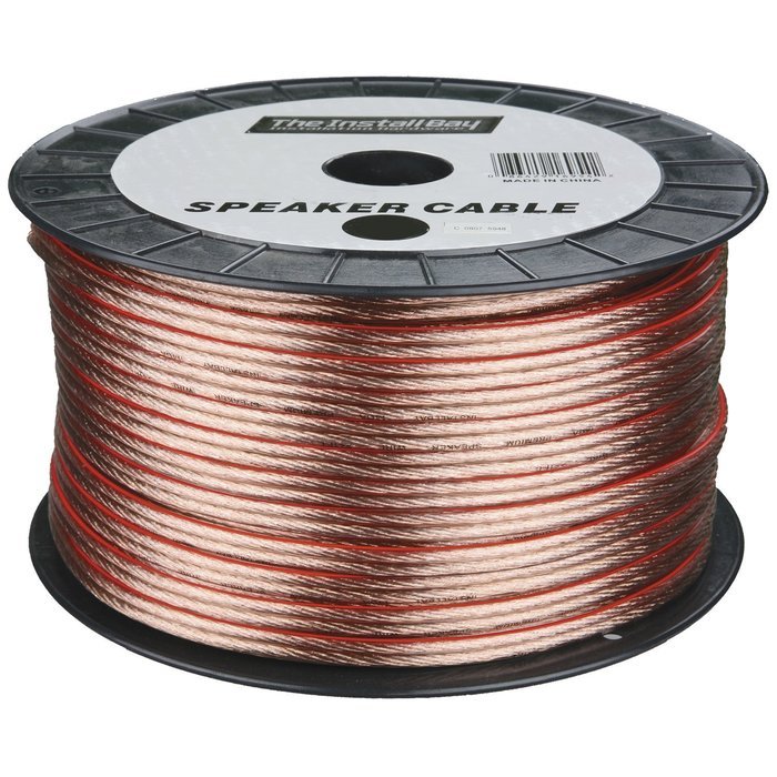 Metra 12GA 250-Feet Speaker Wire, Clear