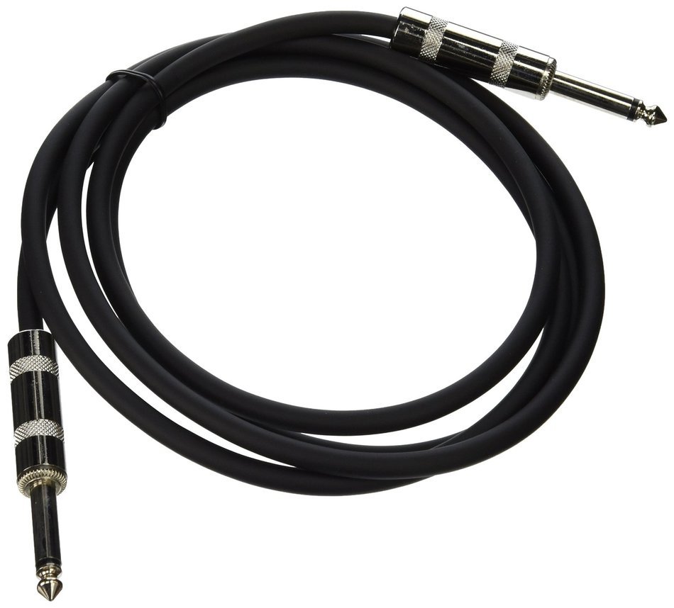 Seismic Audio - SASTSX-6 - 6 Foot TS 1/4" Guitar, Instrument, or Patch Cable Black