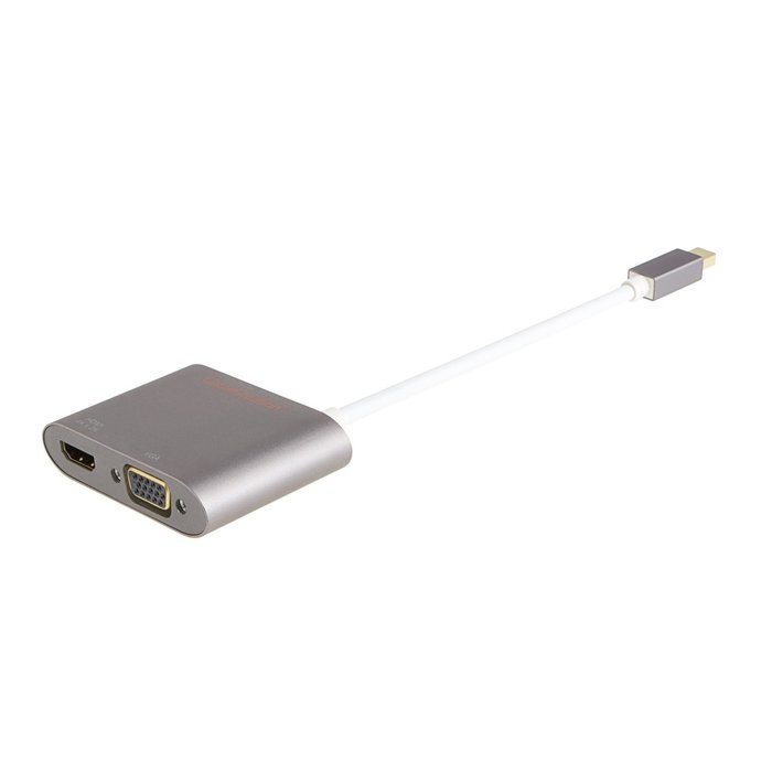 Mini DP to HDMI VGA Adapter, 2-in-1 (Two-In-One) Mini DisplayPort (Thunderbolt compatible) to HDMI/VGA converter... N40