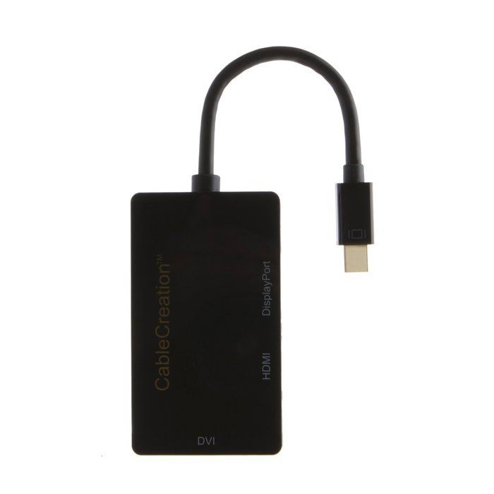 Mini DP to HDMI VGA Adapter, 2-in-1 (Two-In-One) Mini DisplayPort (Thunderbolt compatible) to HDMI/VGA converter... N42