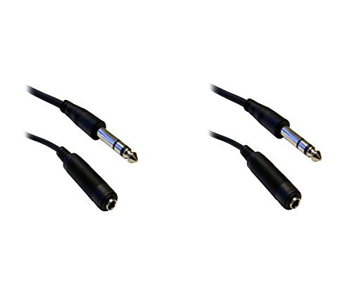 C&E CNE40384 25-Feet 1/4-Inch Stereo Extension Cable, TRS, Balanced, 1/4-Inch Male to 1/4-Inch Female N7