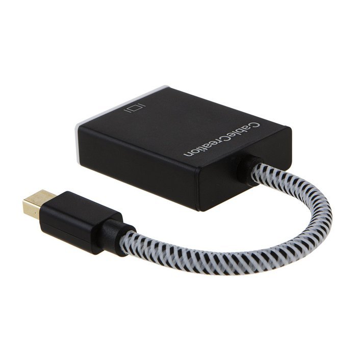 Mini DP to HDMI VGA Adapter, 2-in-1 (Two-In-One) Mini DisplayPort (Thunderbolt compatible) to HDMI/VGA converter... N47