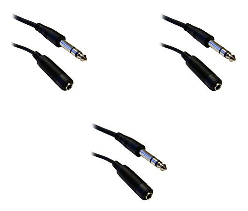 C&E CNE40384 25-Feet 1/4-Inch Stereo Extension Cable, TRS, Balanced, 1/4-Inch Male to 1/4-Inch Female N8