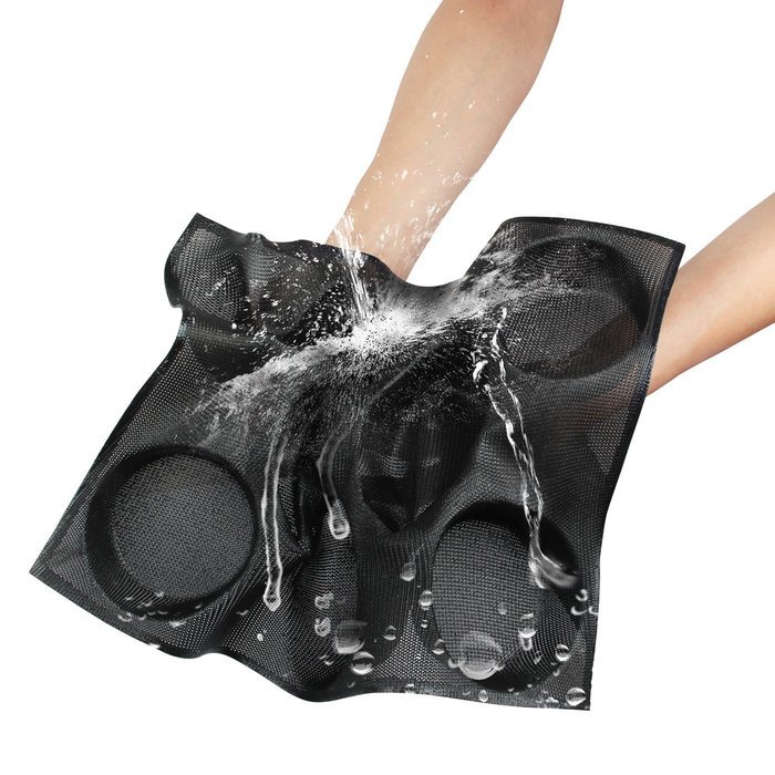 Yilove Non-stick Perforated Silicone Bread Baking Mold,4 loaf Molds N13