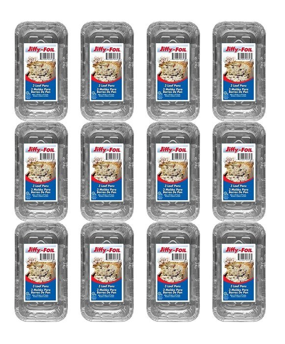 Set of 36 Jiffy Foil Disposable Aluminum 8" Loaf Pans (36)