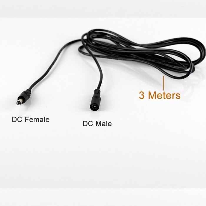 HitCar 1 to 2 Power Adapter Splitter Cable 12V 24V DC for CCTV Parking Camera Car Monitor N10