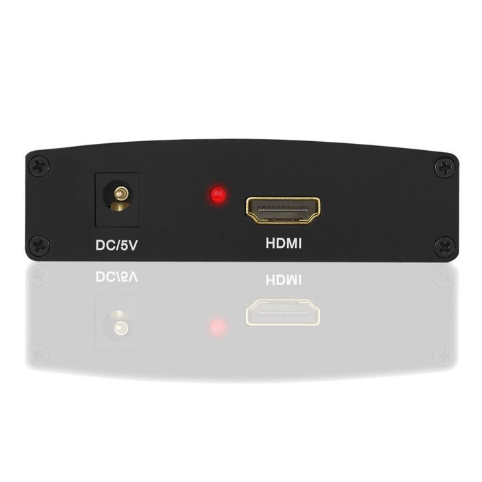 ESYNiC VGA to HDMi Converter Box 1080P VGA to HDMi HD HDTV Video Converter Adapter with RCA Phono Stereo Audio... N7