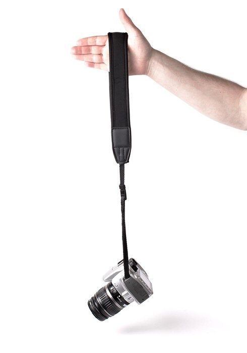 DURAGADGET Black Secure & Compact Neck Strap With Adjustable Length For Canon EOS 7D, Canon EOS 350D, Canon EOS... N4