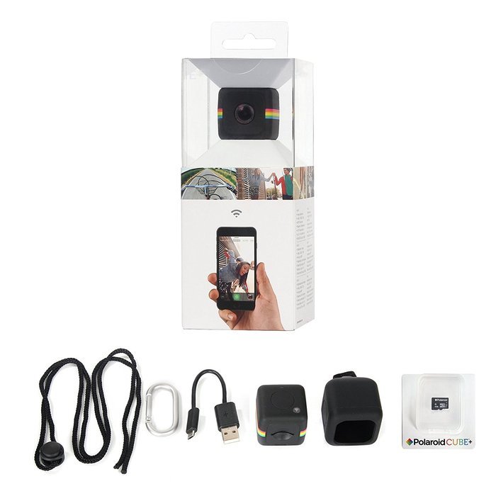 Polaroid Cube+ 1440p Mini Lifestyle Action Camera with Wi-Fi & Image Stabilization (Blue) N5
