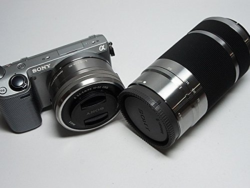 Sony mirrorless interchangeable lens camera ?? NEX-5R double zoom lens kit Silver NEX-5RY / S - International...