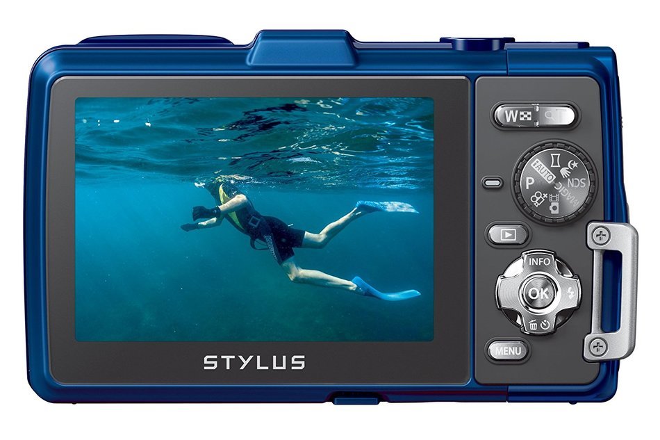 Olympus TG-835 Tough Camera - Blue (16MP, 5x Zoom) 3 inch LCD - International Version (No Warranty) N3