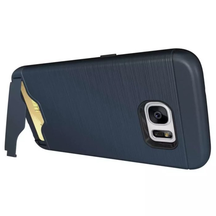 TYoung Soft TPU Brushed Skin Full Around Silicone Armor Case Shockproof Cover with Stand Support and Card Slot... N10