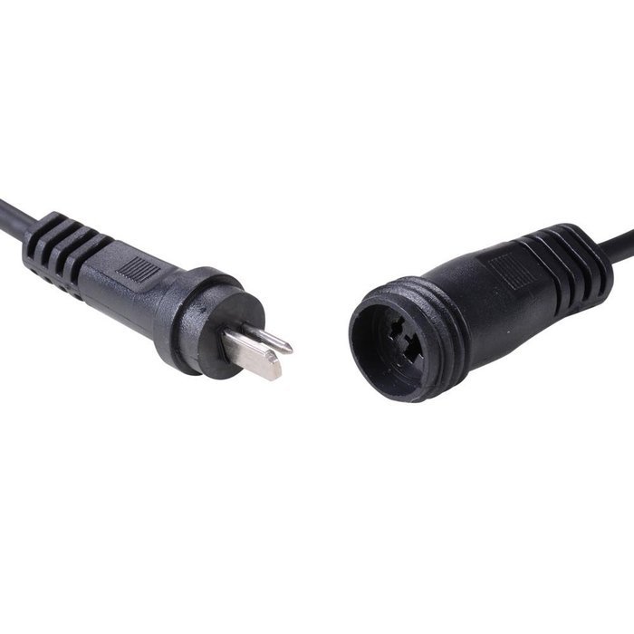 Yescom 12V Transformer Plug &16 Ft Wire Cable Power Cord for LED Deck Light Lamp N4