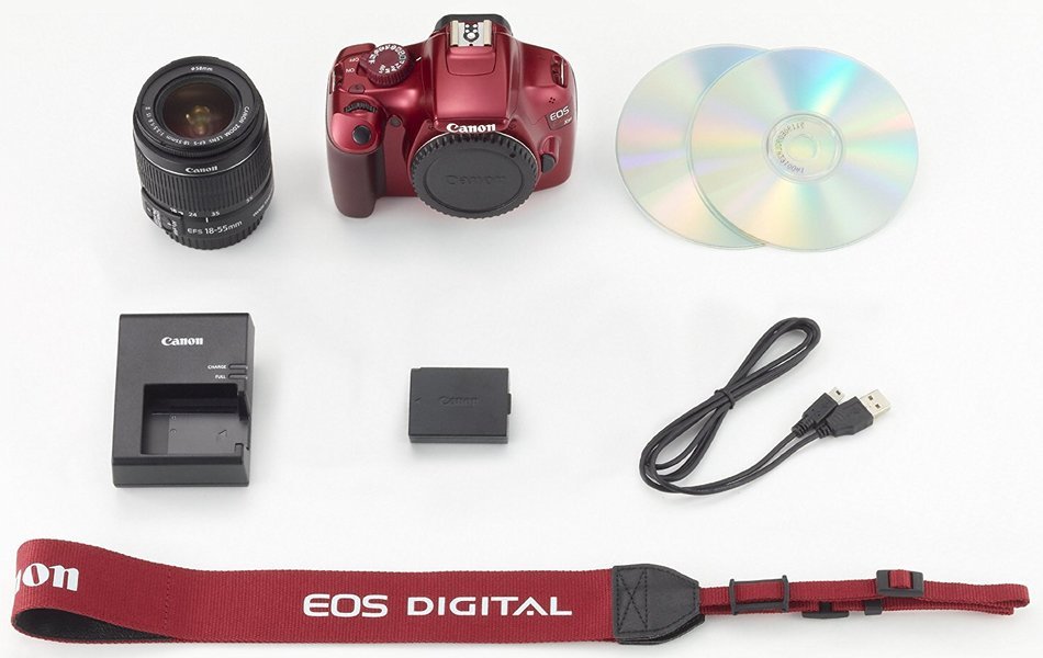 Canon Digital SLR Camera EOS Kiss X50 with EF-S18-55mm IS II Lens Kit (Black) - International Version (No Warranty) N4