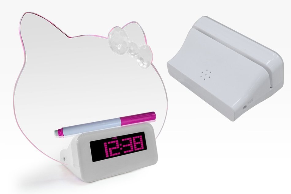 Hankcares Hello Kitty Shape 5v Led Digital Clock Table Clock With Calendar,the time Co Cuckoo Clock N4