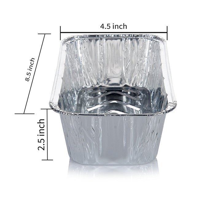 DOBI Loaf Pans - Disposable Aluminum Foil 2Lb Bread Pans, Standard Size - 8.5 X 4.5 X 2.5 Inches, Pack of 30.... N14