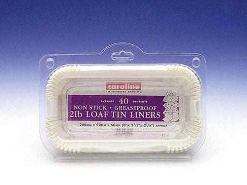 2lb Loaf Tin Liner - Pack of 40 - 20cm
