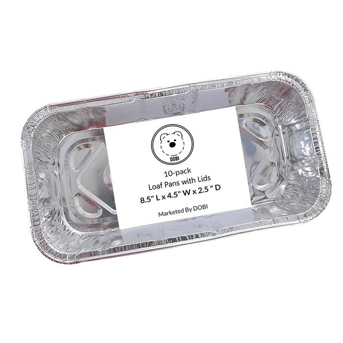 DOBI Loaf Pans - Disposable Aluminum Foil 2Lb Bread Pans, Standard Size - 8.5 X 4.5 X 2.5 Inches, Pack of 30.... N15