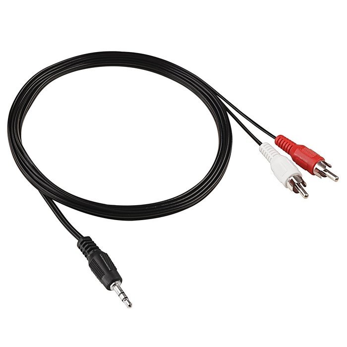 New Wayzon 9ft 3.5mm Stereo Male to Two RCA Male Splitter Cable N2