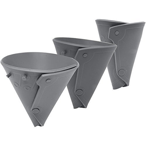 New STARFRIT 080318-006-0000 Silicone Adjustable Funnel (Gray)