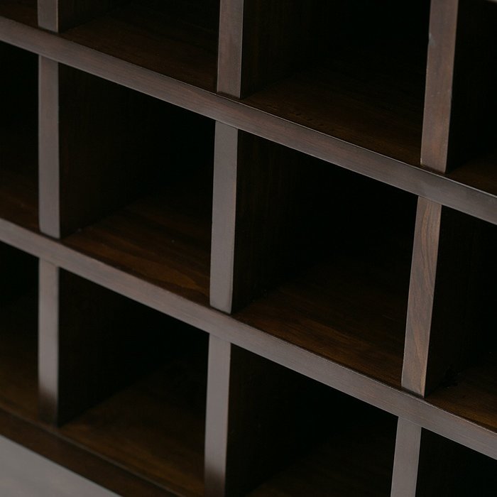 Simpli Home Carlton Medium Storage Cabinet, Dark Tobacco Brown N13