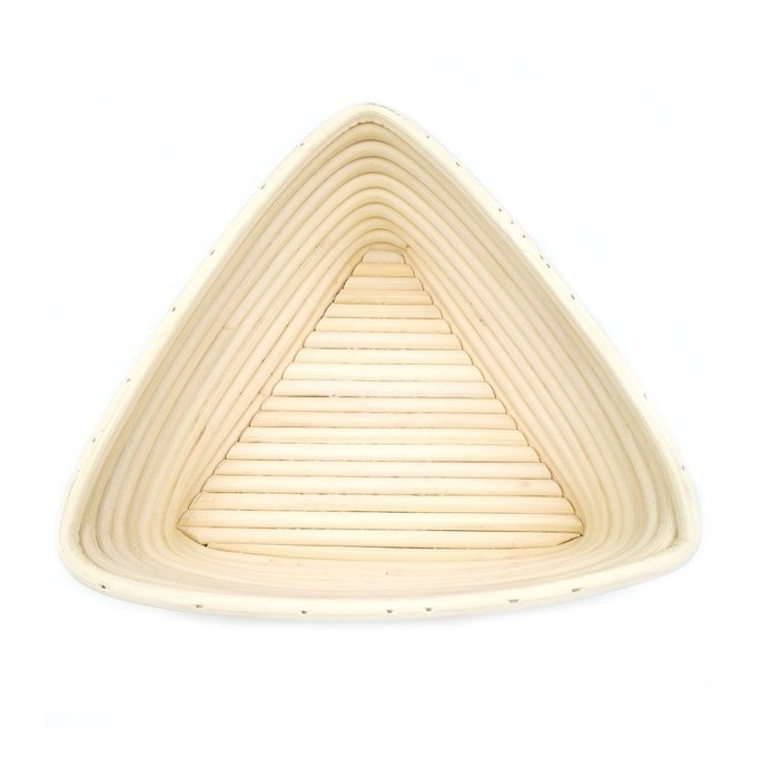 Agile-Shop 9 inch European Style Triangle Shaped Banneton Brotform Bread Dough Proofing Rising Rattan Basket with... N3