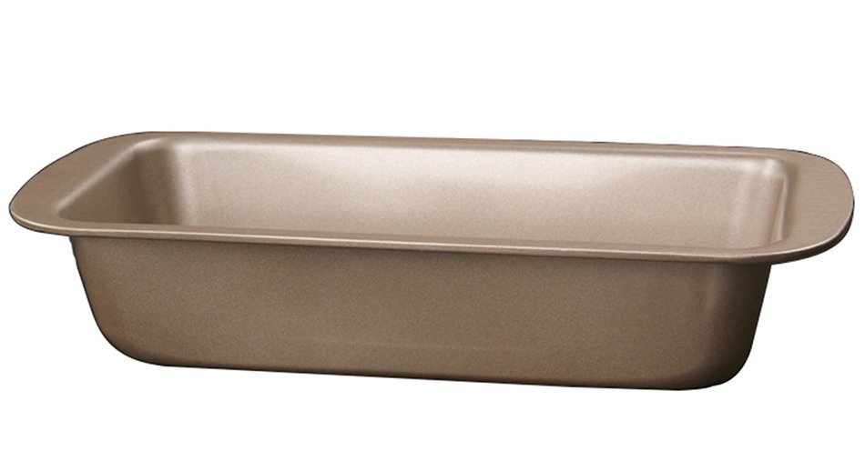 Tosnail Bakeware Nonstick Bread Loaf Pans - Cavity Measured 9.5" x 4 1/4" x 2 1/4" - Gold - Pack of 2 N2