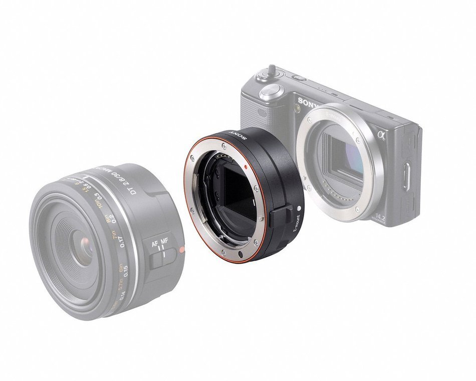 Sony Alpha A-Mount Adaptor for E-Mount NEX-5 NEX-3 | LA-EA1 N2