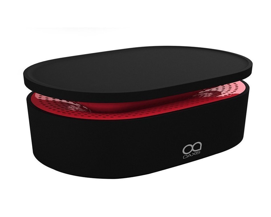 Oaxis Bento Award Winnng Magnetic Induction Close Contact Wireless Indoor Ourdoor Speaker - Black N3