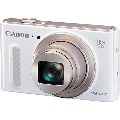 Canon PowerShot SX610 HS - Wi-Fi Enabled (White) International Version (No warranty)